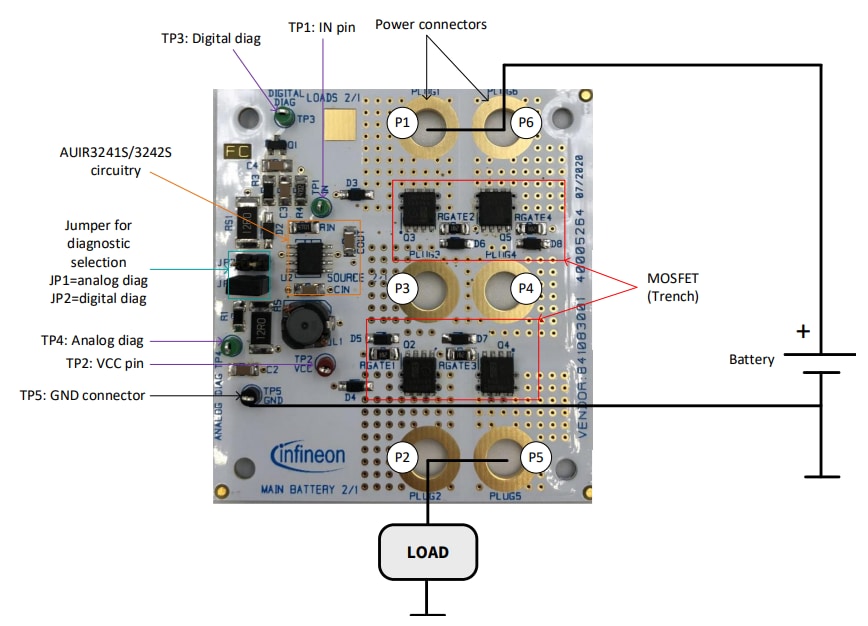 Infineon Technologies AUIR3242S 12-V-Back-to-Back-Board